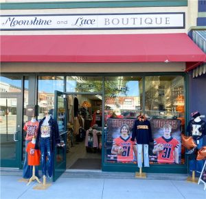 Moonshine and Lace Boutique storefront